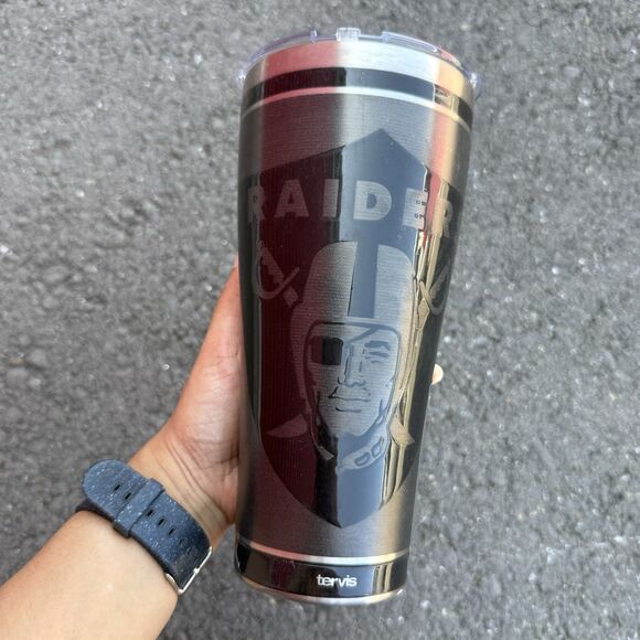 Raiders Oakland Las vegas Tumbler Tervis Hot Cold Mug Coffee Cup New - Picture 1 of 10